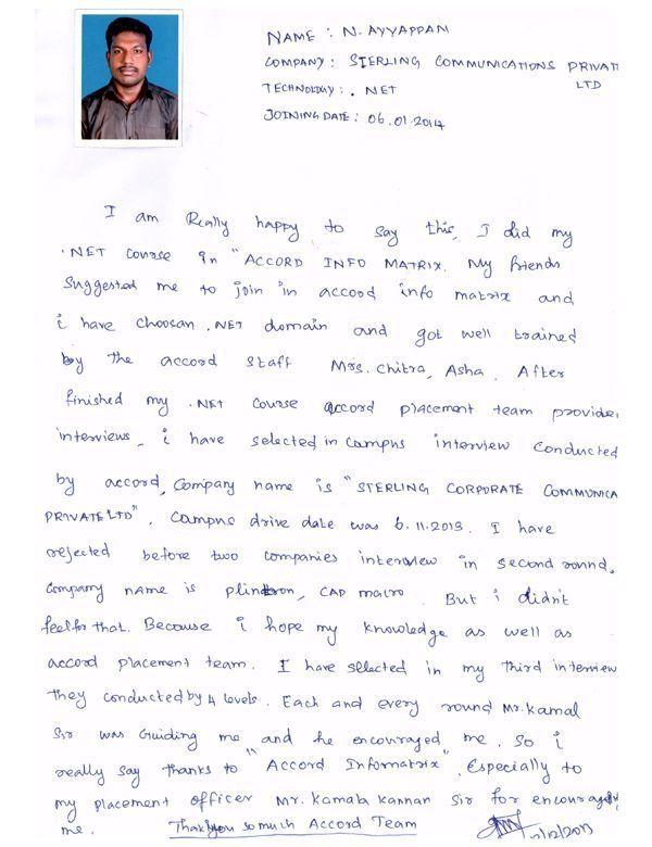 Dot Student Testimonial