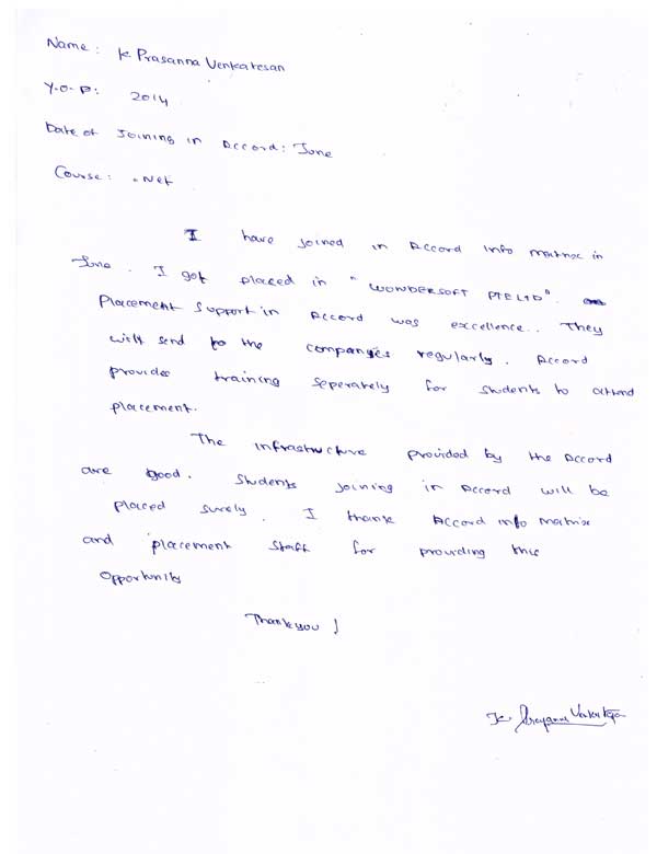 Dot Student Testimonial