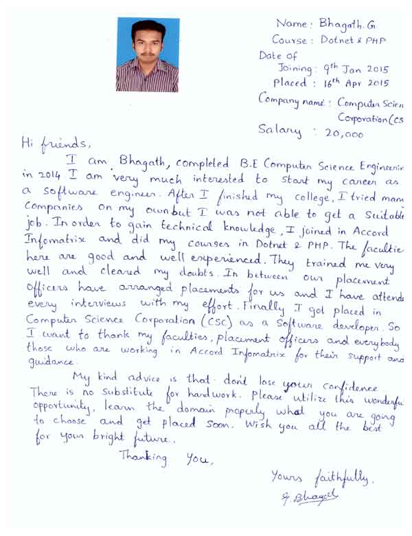 Dot Student Testimonial