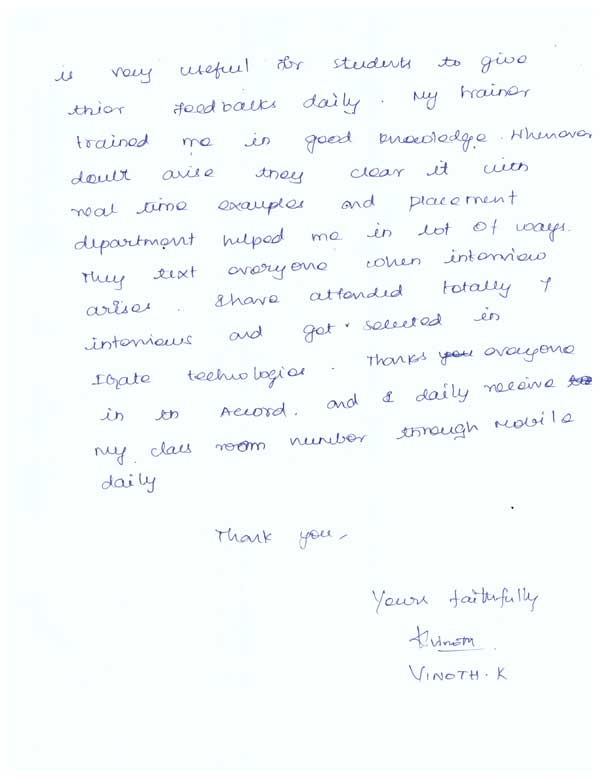 Dot Student Testimonial