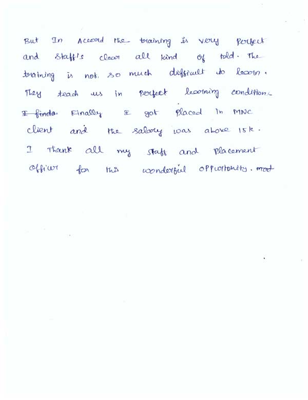 Dot Student Testimonial