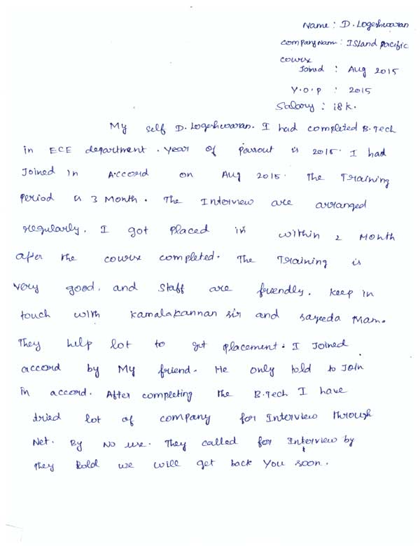 Dot Student Testimonial