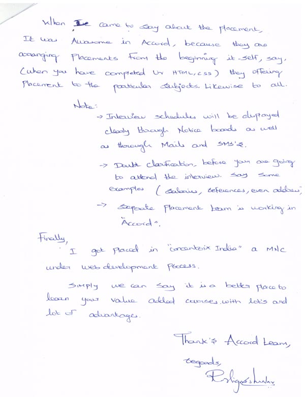 Dot Student Testimonial