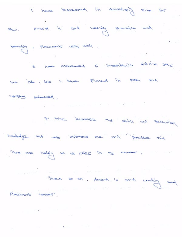 Dot Student Testimonial