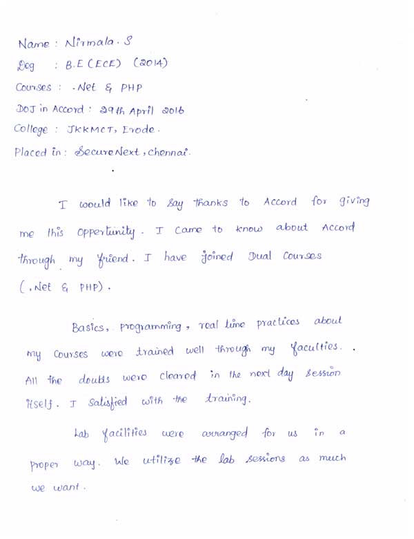 Dot Student Testimonial