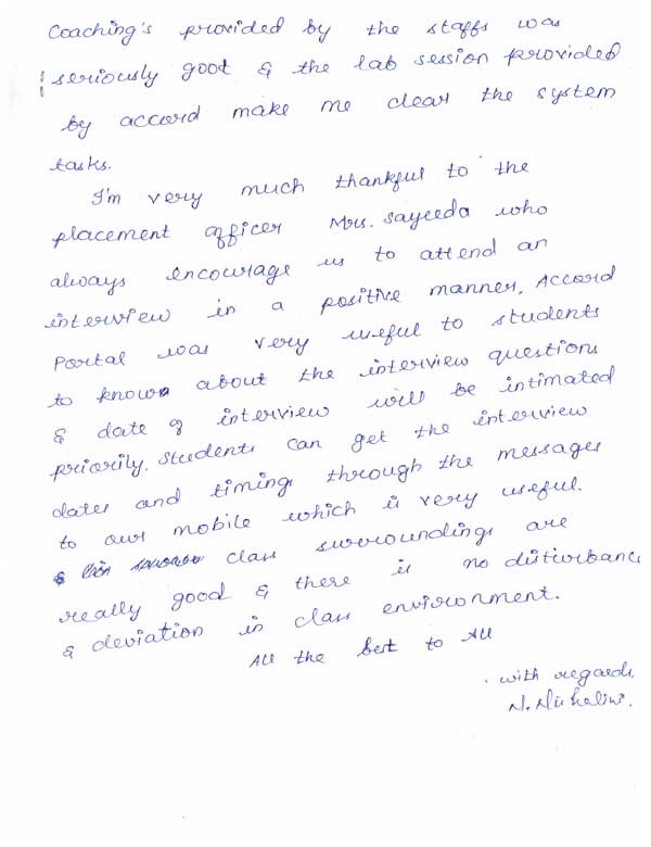 Dot Student Testimonial