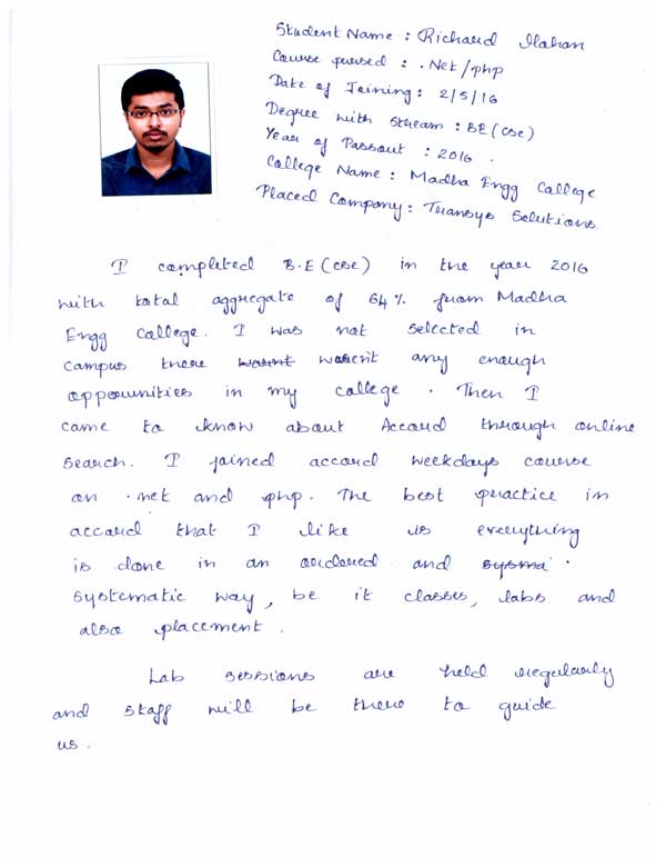 Dot Student Testimonial