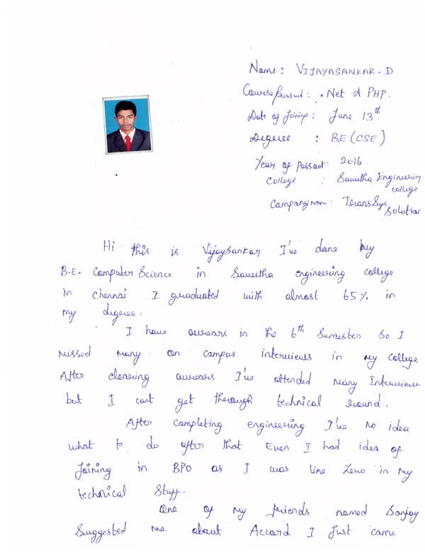 Dot Student Testimonial