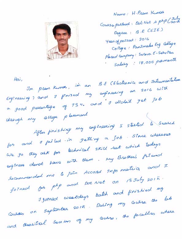 Dot Student Testimonial