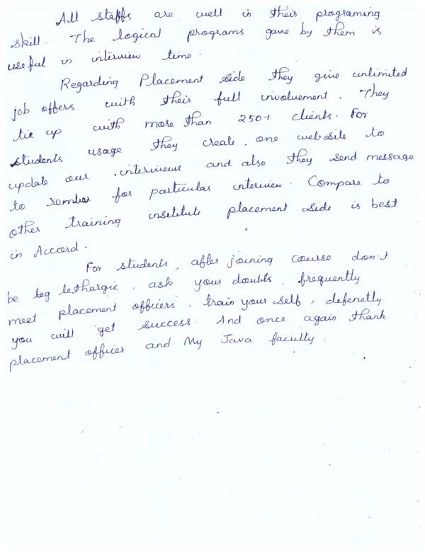 Dot Student Testimonial