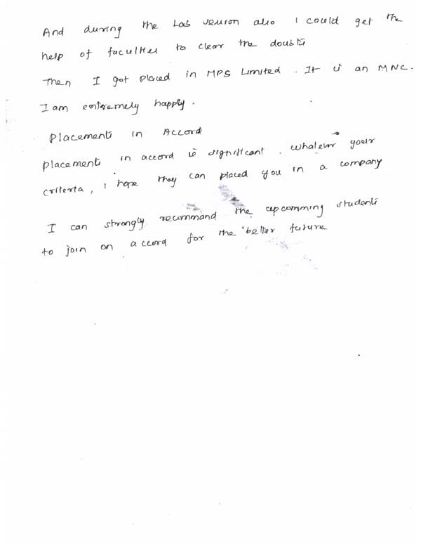 Dot Student Testimonial