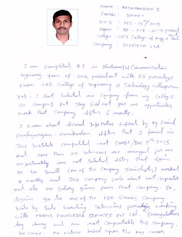 Dot Student Testimonial