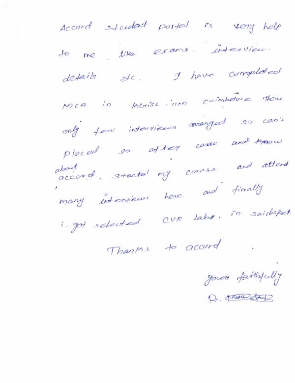 Dot Student Testimonial