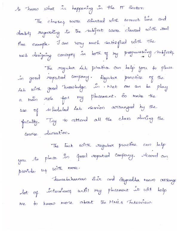 Dot Student Testimonial