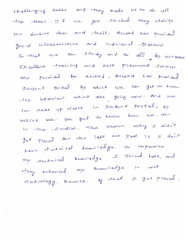 Dot Student Testimonial