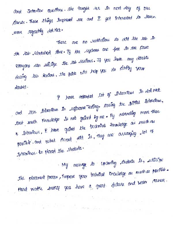 Dot Student Testimonial