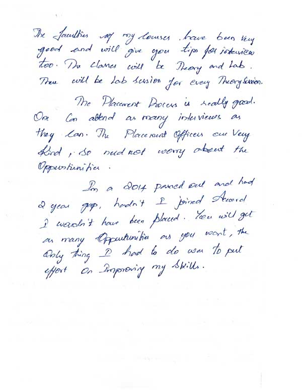 Dot Student Testimonial