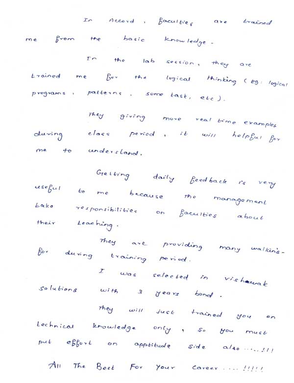 Dot Student Testimonial