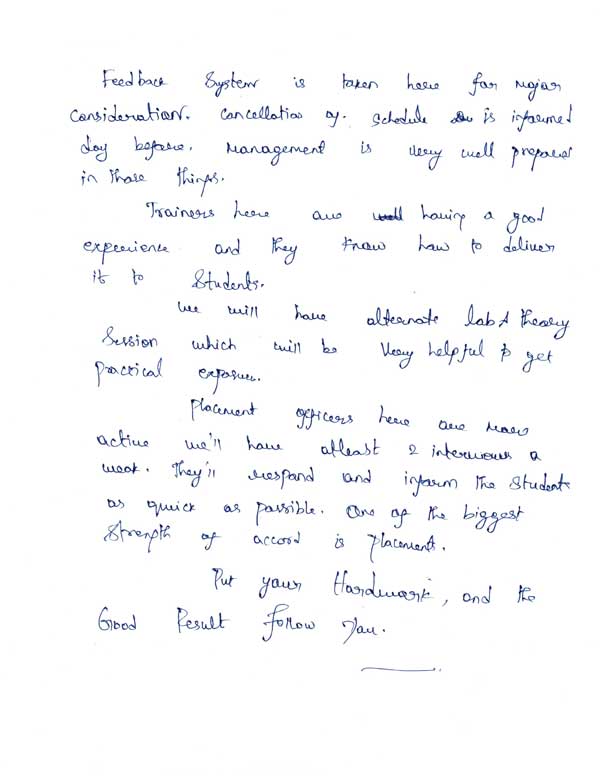 Dot Student Testimonial