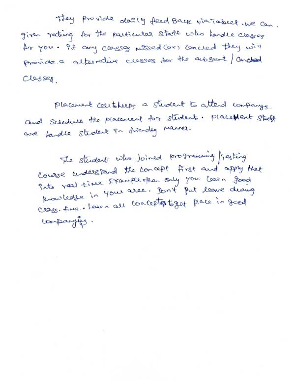 Dot Student Testimonial