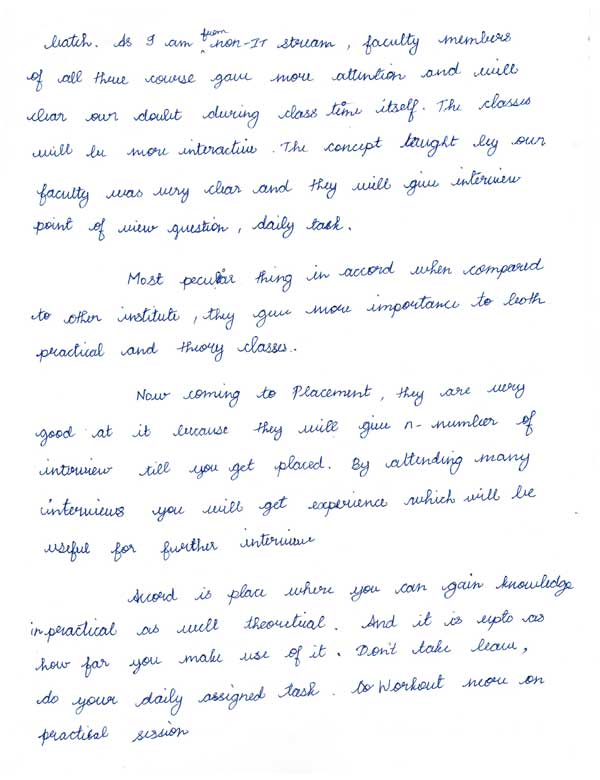 Dot Student Testimonial