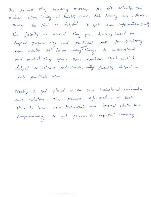 Dot Student Testimonial