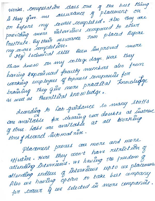 Dot Student Testimonial