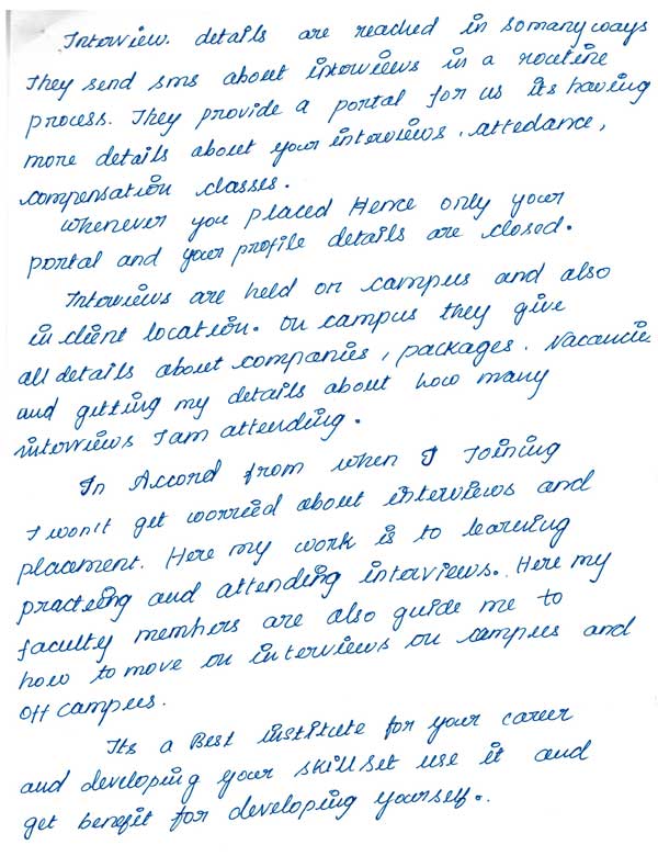 Dot Student Testimonial