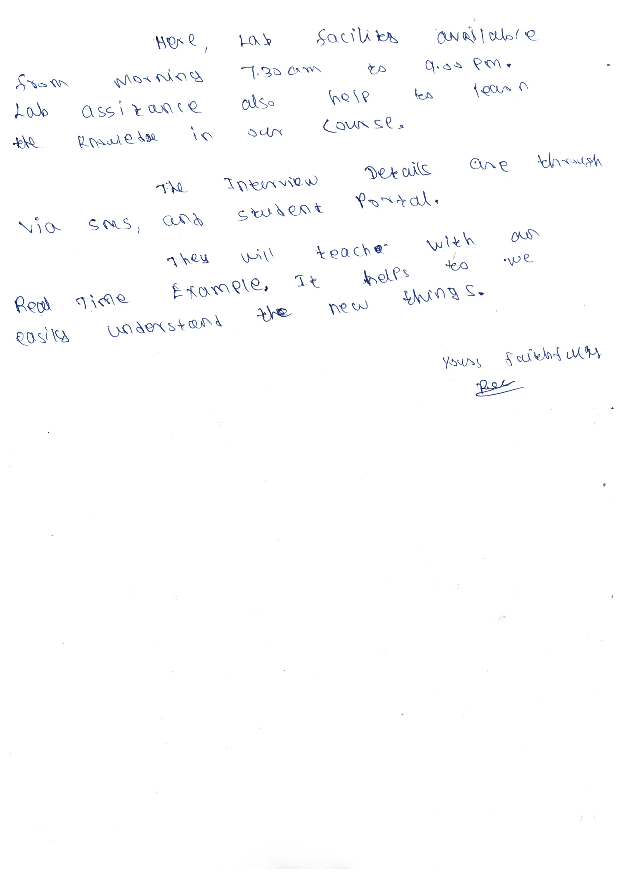 Dot Student Testimonial