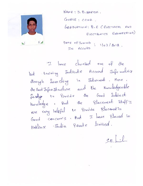 CCNA Student Testimonial