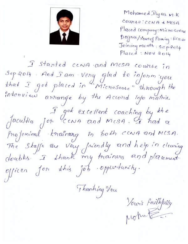 CCNA Student Testimonial