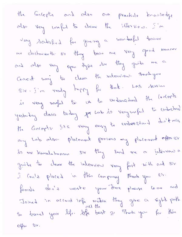 CCNA Student Testimonial