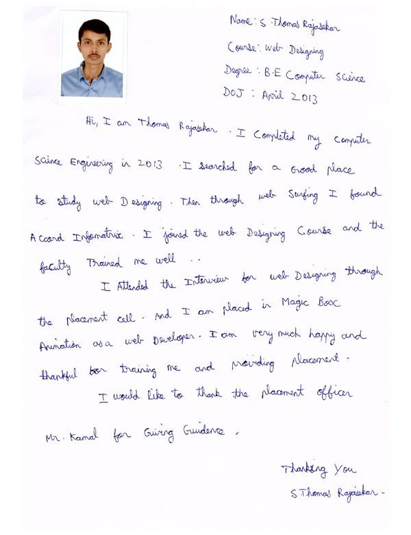 PHP Student Testimonial