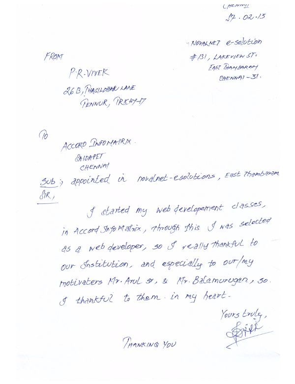 PHP Student Testimonial