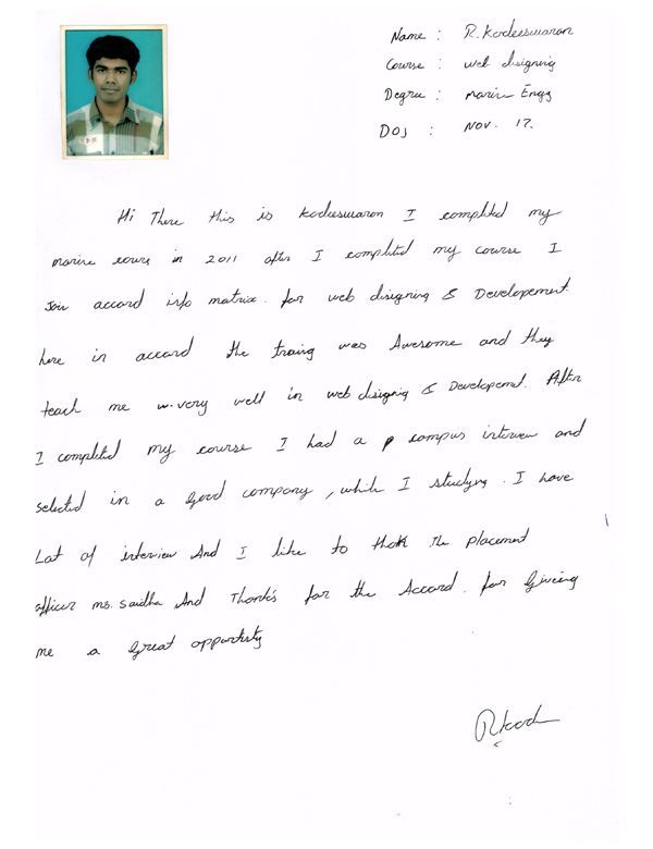 PHP Student Testimonial