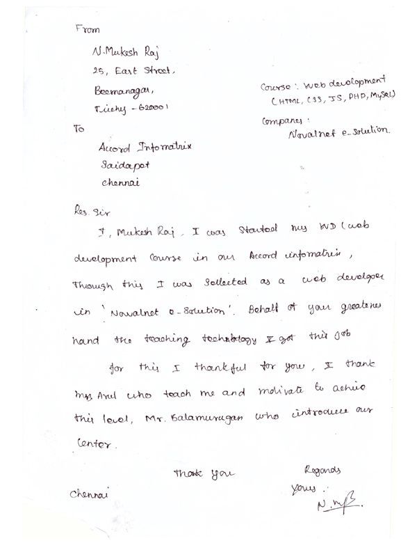 PHP Student Testimonial