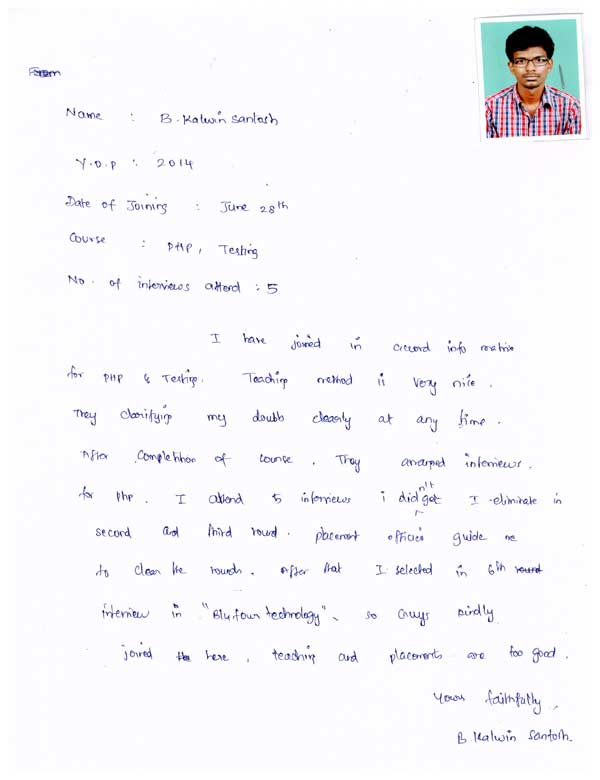 PHP Student Testimonial