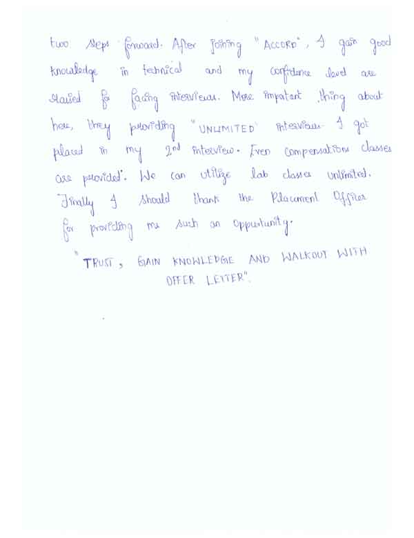 PHP Student Testimonial