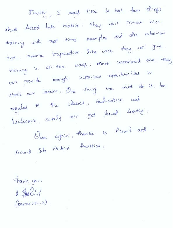 PHP Student Testimonial