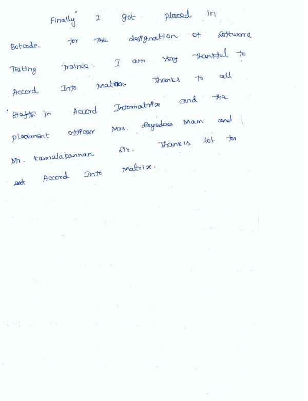 PHP Student Testimonial