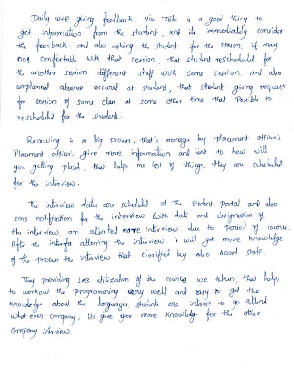 PHP Student Testimonial