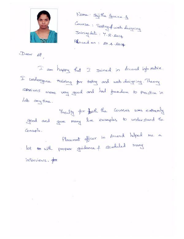 Testing Student Testimonial