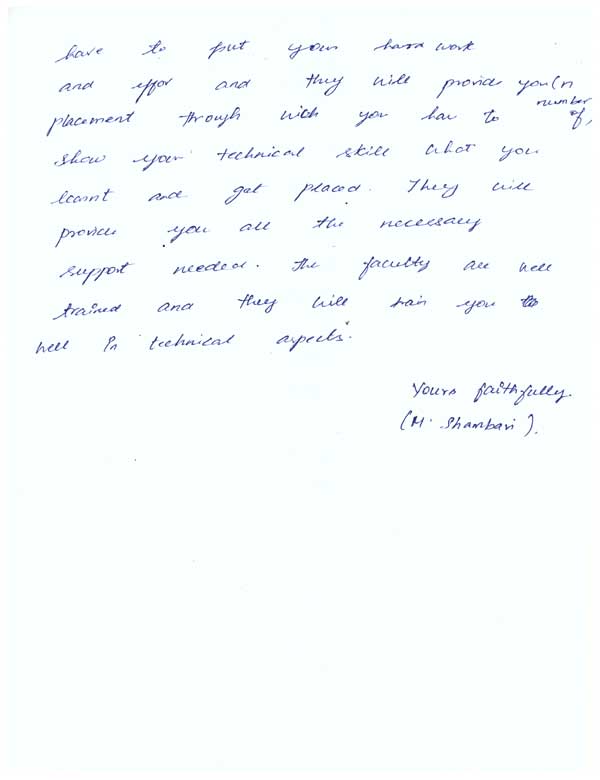 Testing Student Testimonial