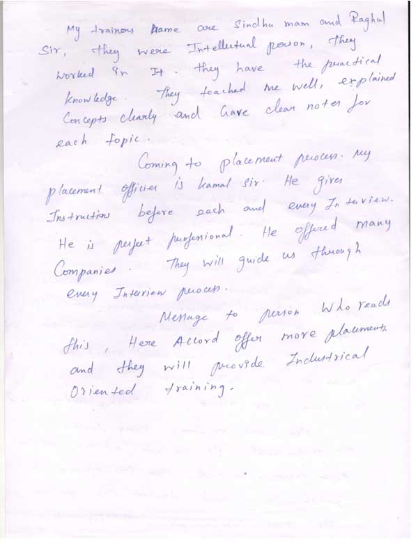 Testing Student Testimonial